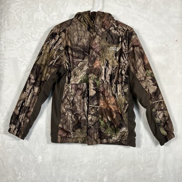 Youth Lg Field&Stream Mossy Oak Break Up Country Camo Jacket W/Hood - Picture 1 of 14